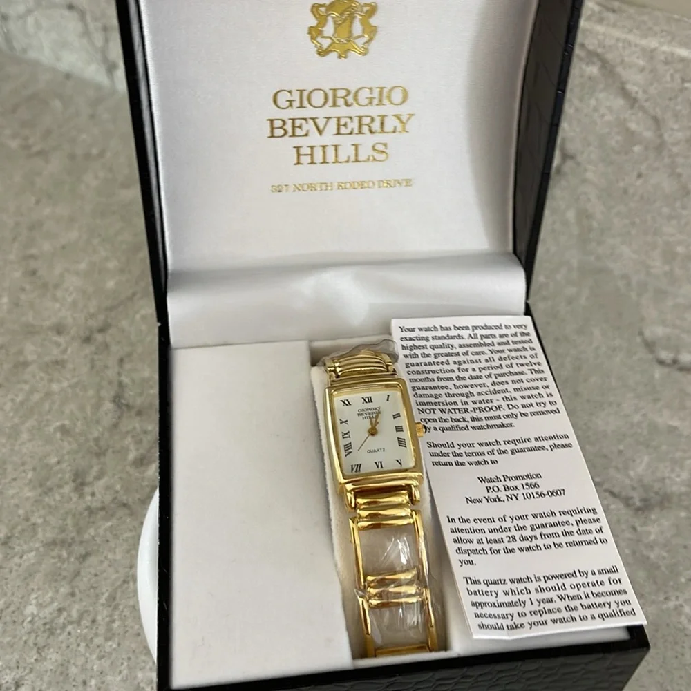 Giorgio Beverly Hills Women’s Quartz Gold-Tone Watch